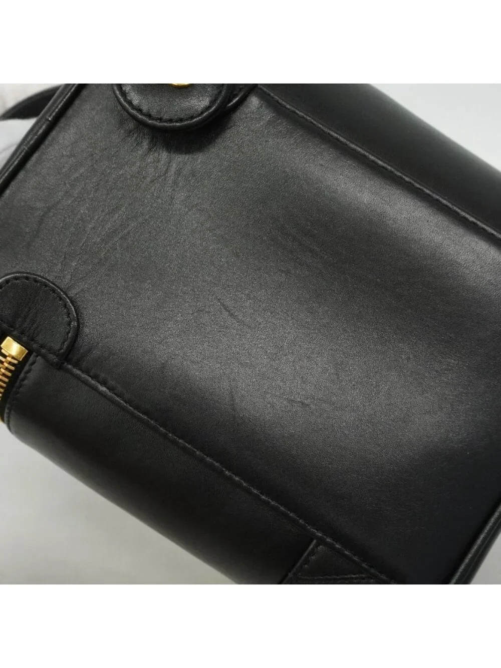 Chanel Vanity Bag Bicolor Lambskin Black Gold
